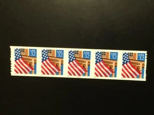 US 1996 Scott FLAGs PLATE NUMBER COILs of 5 -STAMPS MNH-FREE SHIPPING - Picture 1 of 2
