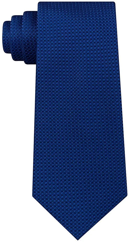 Accesorio de seda para corbata de cuello liso a cuadros a cuadros Sean John para hombre, azul Foto 1 de 1