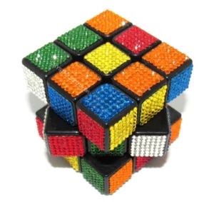 Cubo de Rubik Bling CRISTALES AUSTRIACOS Jugable Rubix Velocidad Cristalizado Deslumbrado - Imagen 1 de 11