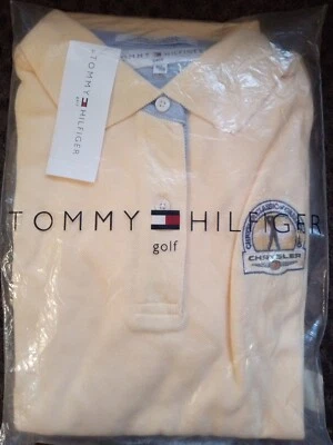 Polo de colección XL Tommy Hilfiger Golf Chrysler Classic 2003 Greensboro AK amarillo nos Foto 1 de 4