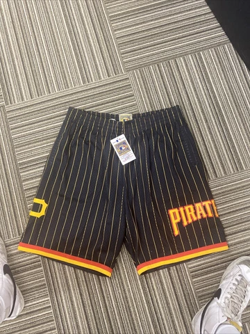 NEW MITCHELL AND NESS COOPERSTOWN COLLECTION PITTSBURGH PIRATES SHORTS XL Cover