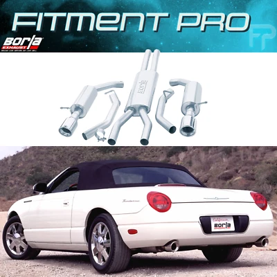 Sistema de escape de acero inoxidable Borla 140008 Cat-Back para Ford Thunderbird 3.9L V8 2002 Foto 1 de 4