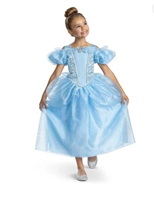 Disguise Disney Princess Cinderella Deluxe Exclusive Girls Costume, Size S (6/6X - Image 1 of 4