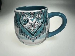 NUEVO-Potter's Studio Turquesa Azul Rosa Negro Hermosa Taza 16oz - Imagen 1 de 8