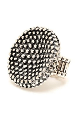 NEW AMRITA SINGH JARA Stretch Antique Gold Color Statement Fashion Jewelry Ring - Image 1 of 4