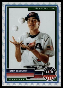 2023 Panini Estrellas y Rayas JAMES TRONSTEIN Blanco Paralelo 31/99 #39 - Imagen 1 de 2