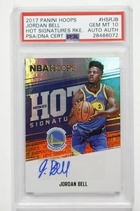 Panini NBA Hoops Hot Signatures Rookies Jordan Bell 2017 PSA 10 gemas como nuevo - Imagen 1 de 2