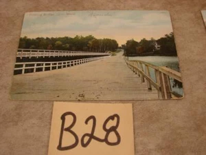 B28 VINTAGE POSTCARD THE FLOATING BRIDGE LYNN MASSACHUSETTS - Picture 1 of 1