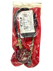 NOS! ACCU-GAGE DUAL FOOT 160 PSI TIRE GAUGE, CHECKERED FLAGS - Bild 1 von 4