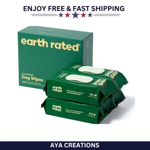 Earth Rated Textured Pet Wipes for Dogs & Cats, Unscented - Grooming - 400 Count - Picture 1 of 7