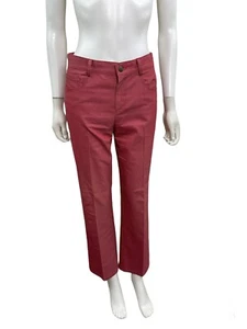 Diane Von Furstenberg Women’s Size 8 Solid Red Trousers Chinos Pants - Picture 1 of 7