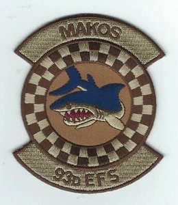 93rd EXPEDITIONARY FIGHTER SQUADRON "MAKOS" DESERT patch - Picture 1 of 1