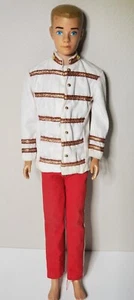 Ken Puppe 1968 mit Original Trommel Major Outfit WIE ABGEBILDET blaue Augen blonde bemalte Haare - Bild 1 von 15