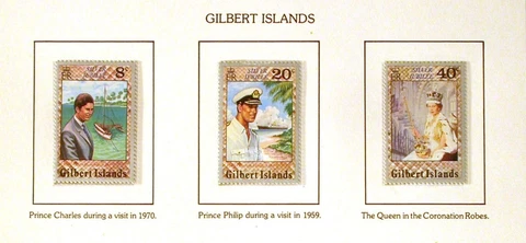 GILBERT ISLANDS Queens Silver Jubilee, MNH set of 3 stamps Cover