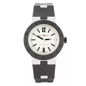 Bulgari Aluminium Titanium Gray Dial 40mm 103382 Full Set - Picture 1 of 5