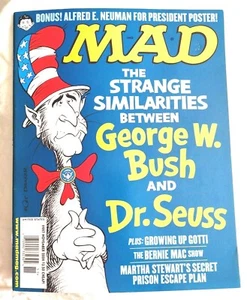 MAD #447 Nov 2004 George Bush & Dr Seuss Bernie Mac BAGGED AND BOARDED - Picture 1 of 4