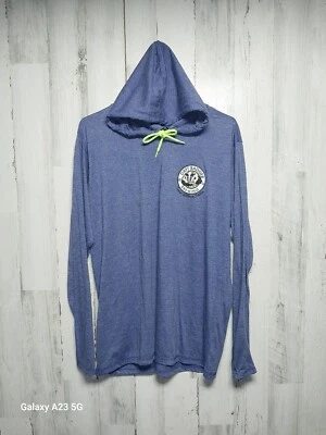 Camiseta con capucha de manga larga Daft Badger Brewing para mujer 2XL azul Coeur D'alene, Idaho Foto 1 de 4