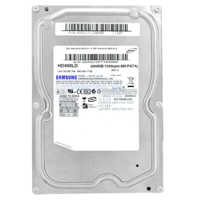 Disco rigido Samsung 400Gb HD400LD 8Mb cache 7200Rpm ATA IDE 3,5" pollici - Immagine 1 di 4