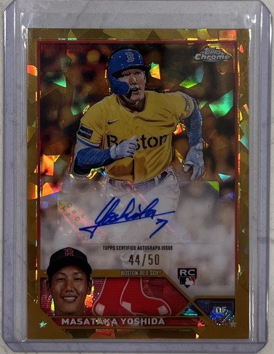 2023 Topps Chrome Update Sapphire Gold Auto Masataka Yoshida /50 Rookie Card SP