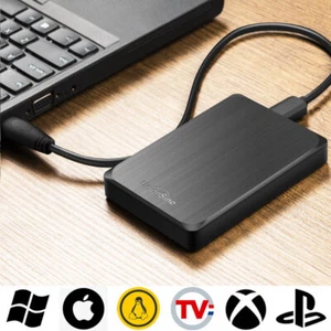USB3.0 Externe Festplatte 500GB 1TB 3TB 4TB Speicherkapazität HDD, Plug and Play - Photo 1/23