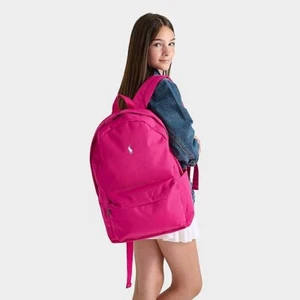 Mochila Polo Ralph Lauren Polo de Lona Rosa Caliente - Imagen 1 de 5