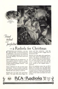 1926 RCA Radiola: Christmas Vintage Print Ad - Picture 1 of 1