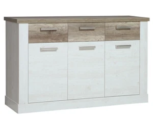 Sideboard Durio 51 Pinie weiß 141x91x42 cm Anrichte Schrank Wohnzimmer Esszimmer - Bild 1 von 3