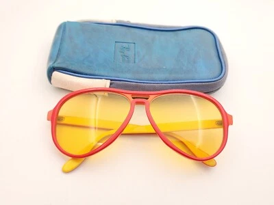 Vagabundo ámbar vintage B&L Ray Ban Bausch & Lomb Olympic 58 mm con estuche Foto 1 de 4