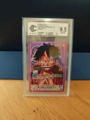 Carte One Piece CCC 9,5 Monkey D Luffy Parallel Leader JP Op05-060 Ultra Rare - Photo 1/2