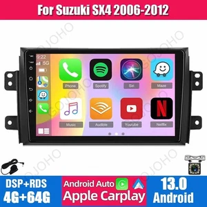 9" 4+64GB For Suzuki SX4 2006-2012 Car Stereo Radio Carplay Android 13 GPS Navi - Picture 1 of 20