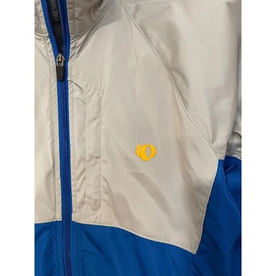Pearl Izumi Cycling Windbreaker Jacket Reflective Lightweight Blue Gray M Unisex - Image 1 of 4