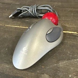 Logitech T-BC21 USB Optical Trackman Marble Mouse Trackball 810-000767 - Afbeelding 1 van 7