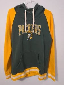 Green Bay Packers Hoodie Men’s L Fanatics Pro Line Green/Gold - Picture 1 of 3