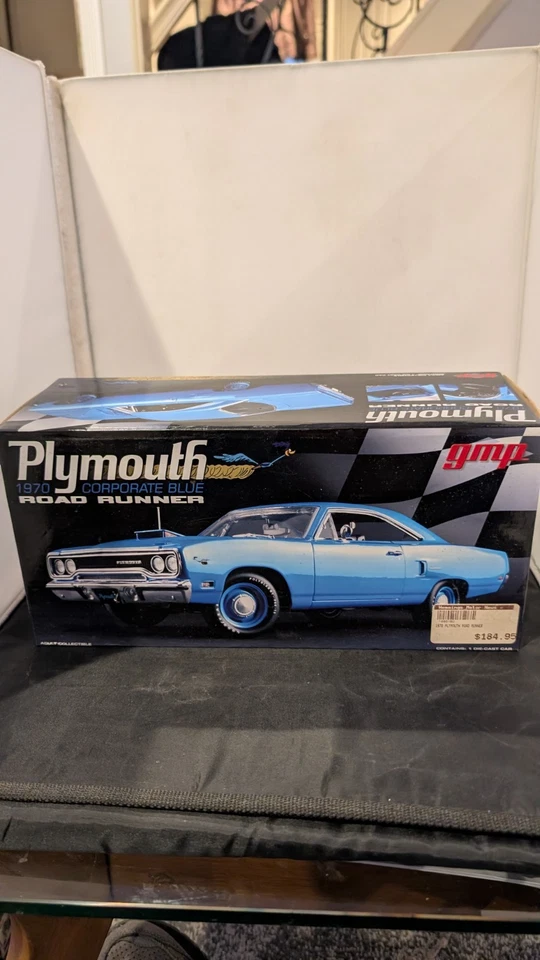 GMP ACME 1:18 1970 PLYMOUTH ROAD RUNNER CORPORATE BLUE 18801 - Image 1 of 4