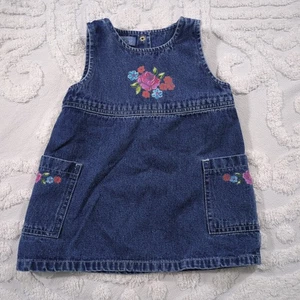 Vestido Jersey The Children’s Place Denim Floral Talla 18 Meses Flores - Imagen 1 de 9