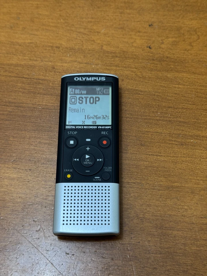 Grabadora de voz digital portátil Olympus VN-8100PC - probada y funcionando Foto 1 de 4