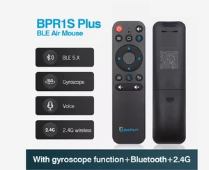 BPR1S Plus Gyroscope Wireless Air Mouse Smart Voice 2.4G BLE Multi-button IR OO - Picture 1 of 2
