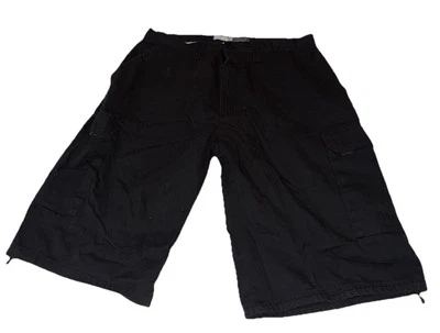 Pantalones cortos cargo negros Regal Wear para hombre ~ 17,5 cintura 23,5 longitud Foto 1 de 4