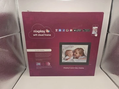 Nixplay Wi-Fi Cloud Digital Wireless Photo Frame 12” Display W12A New Open Box - Image 1 of 3