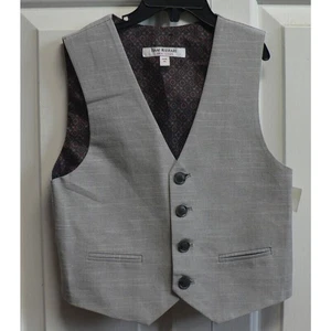 Isaac Mizrahi Boys Adjustable Suit Vest in Light Grey Size 4 MSRP $39.99 - Picture 1 of 4