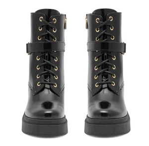 Wie Neu Eva Minge Schnürstiefelette Stiefelette GR. 38 Lackstiefel Ovp 111,-€ - Bild 1 von 14