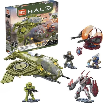 MEGA Halo Infinite Toy Building Set, UNSC Wasp Onslaught Aircraft - Image 1 of 4