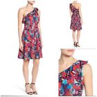 Charles Henry Floral One Shoulder Dress X Small XS Wedding Cocktail Party