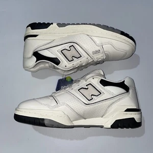 New Balance 550 Cream Black Size UK 8.5 Brand New in Replacement Box - Picture 1 of 3