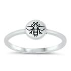 Busy Honey Bee Cute Bumble Fertile Ring New .925 Sterling Silver Band Sizes 4-10
