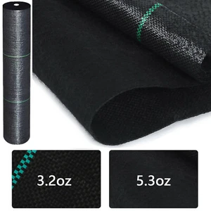 Heavy Duty Weed Control Barrier Garden Landscape UV Woven Fabric Ground Cover - Picture 1 of 18