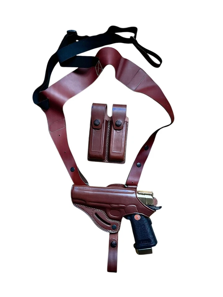 L06507 Shoulder & Belt Holster (2in1) with Magazine Pouch LEFT-HANDED Colt 1911 - Image 1 of 1