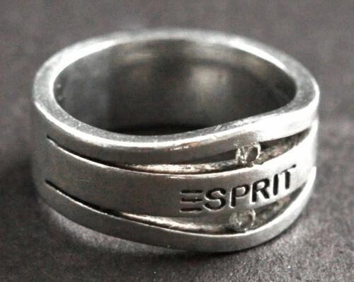 Ring ESPRIT massiv breit Bandring Silber 925 Silberring Größe 18,8 mm - 59 (J31) - Bild 1 von 1