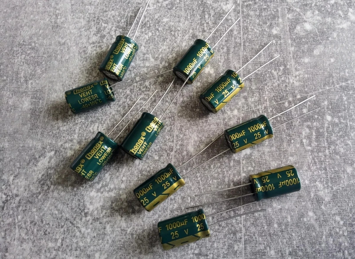 Sourcing Map 10x Elektrolyt-Kondensatoren 1000µF 50V – 13x25 Mm, Niedrige Impedanz, Radial, Für Elektronik