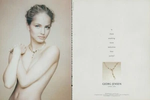 Georg Jensen Magazine Print Ad Ruslana Korshunova Jewelry 2000s VTG RARE 2p 2006 - Imagen 1 de 2